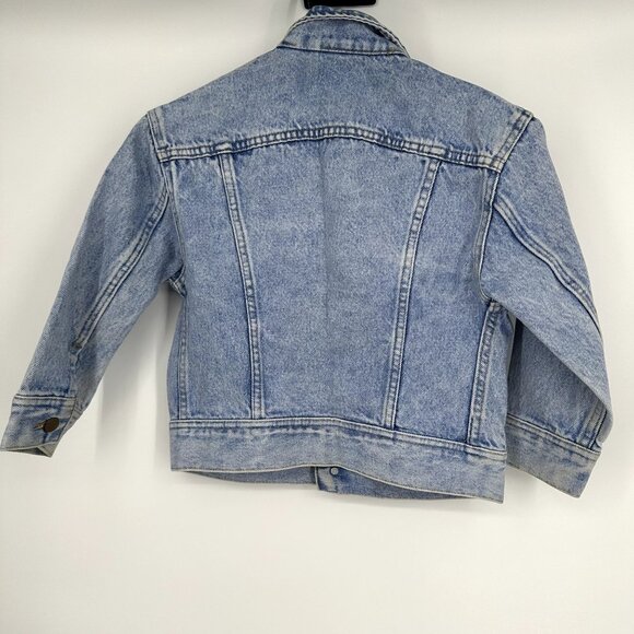 Lee Vintage 90's Denim Jacket White Label Youth Size Small - Picture 7 of 8